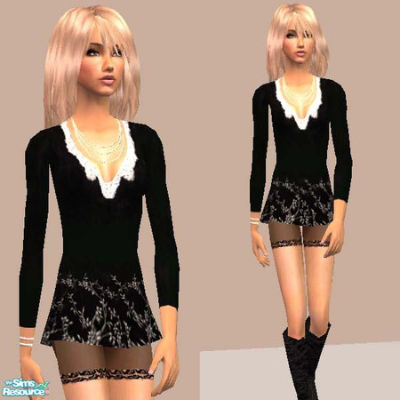Sims 2 — S2S Mini Dress - Individual Item by sims2sisters — Recolor of Sera's mesh. Mesh is included in zip