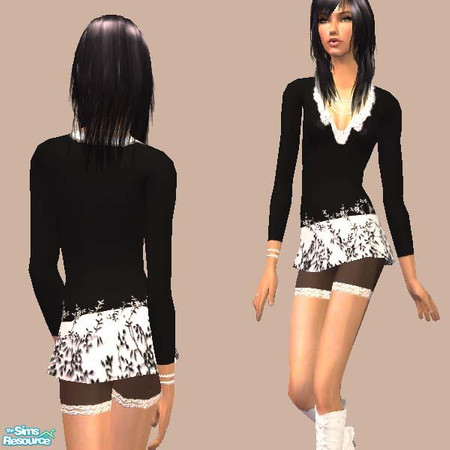 Sims 2 — S2S Mini Dress - Individual Item by sims2sisters — Recolor of Sera's mesh. Mesh is included in zip