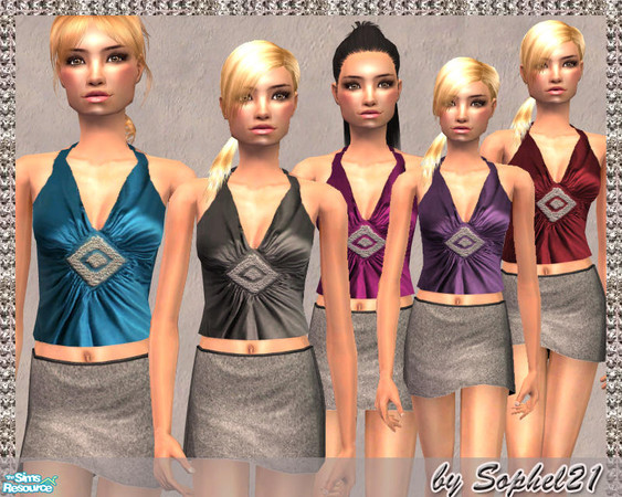 Sims 2 — SO_TeenCollection_025 by Sophel21 — satin halter tops for your teen girls - Enjoy! ***req. no mesh***