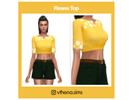 Sims 4 — VTHENA - Flower Top by Vthena — A Cute flower top.