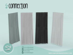 Sims 4 — Connection Curtain by SIMcredible! — by SIMcredibledesigns.com available at TSR 4 colors variations