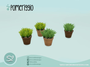 Sims 4 — Pomeriggio coir pot coconut fiber vase plant by SIMcredible! — by SIMcredibledesigns.com available at TSR 2