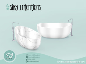 Sims 4 — Silky Intentions Tub by SIMcredible! — by SIMcredibledesigns.com available at TSR 2 colors variations