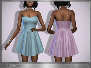 Sims 4 — Dani Dress. by Pipco — A simple dress in 20 colors. Base Game Compatible New Mesh All Lods HQ Compatible Shadow,