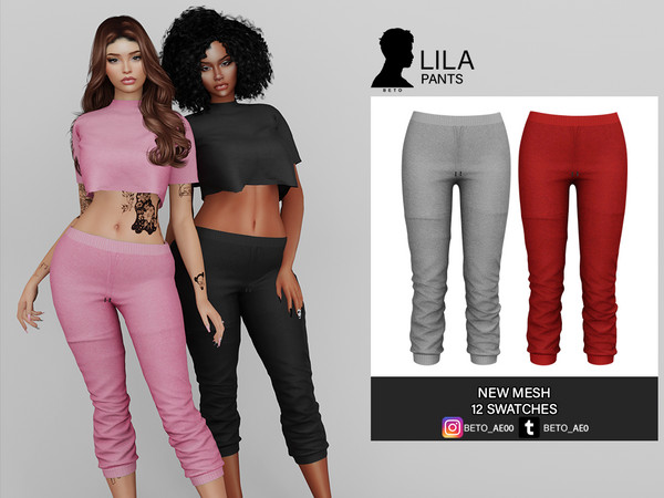 The Sims Resource - Lila (Pants)