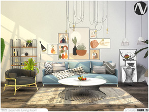 Sims 4 — Louisville Living Room by ArtVitalex — Living Room Collection | All rights reserved | Belong to 2022