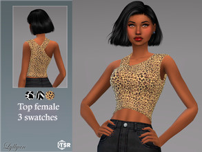 Sims 4 — Top female Miranda by LYLLYAN — Top female in 3 swatches.
