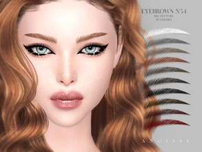 Sims 4 — Eyebrows n54 by ANGISSI — *For all questions go here - angissi.tumblr.com *10 colors *HQ compatible *Female