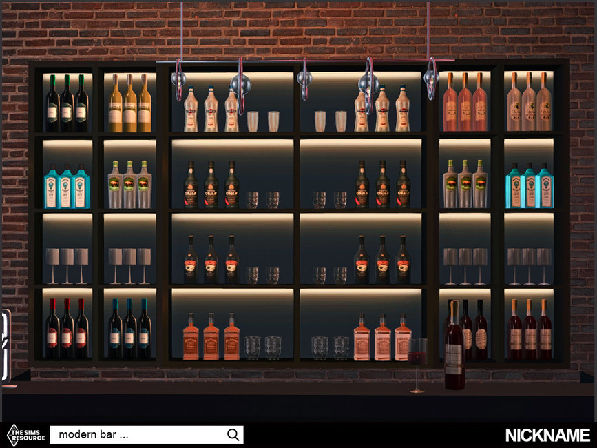 The Sims Resource modern bar set