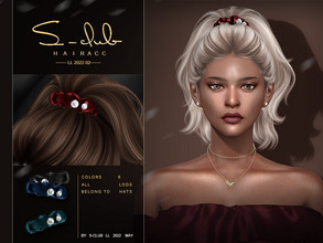 Sims 4 — Hair bands Acc (Eva) by S-Club — Hair bands Acc for you, 6 swatches, hope you like ^^, thank you! hair:
