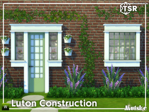 Sims 4 — Luton Constructionset Part 3 by Mutske — English style windows, to build your own landhouse. Comes with
