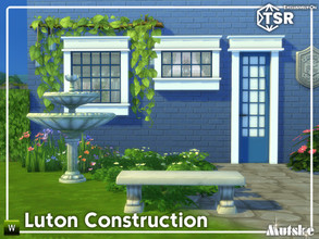 Sims 4 — Luton Constructionset Part 2 by Mutske — English style windows, to build your own landhouse. Comes with