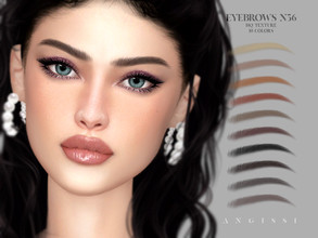 Sims 4 — Eyebrows n56 by ANGISSI — *For all questions go here - angissi.tumblr.com *10 colors *HQ compatible *Female