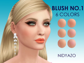 Sims 4 — Nidyazo | Blush no.1 by nidyazo — Nidyazo | Blush no.1 -6 Colors -Custom thumbnail