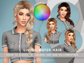 Sims 4 — [PATREON] SonyaSims Living Water COLOR SLIDER RETEXTURE by SonyaSimsCC — This file will make my "Living