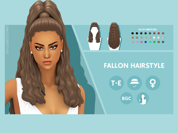 The Sims Resource - Fallon Hairstyle