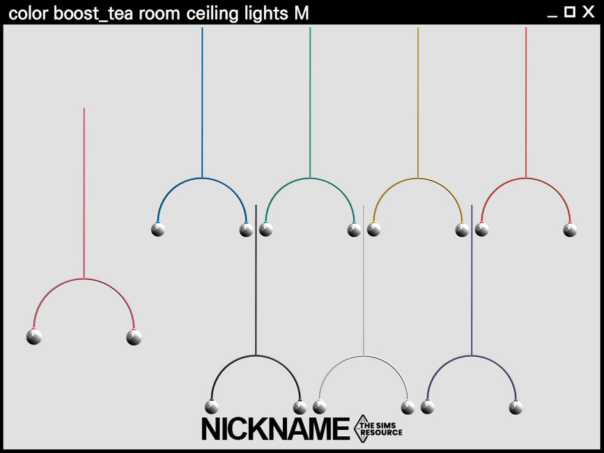 The Sims Resource Color Boost tea Room Ceiling Lights M