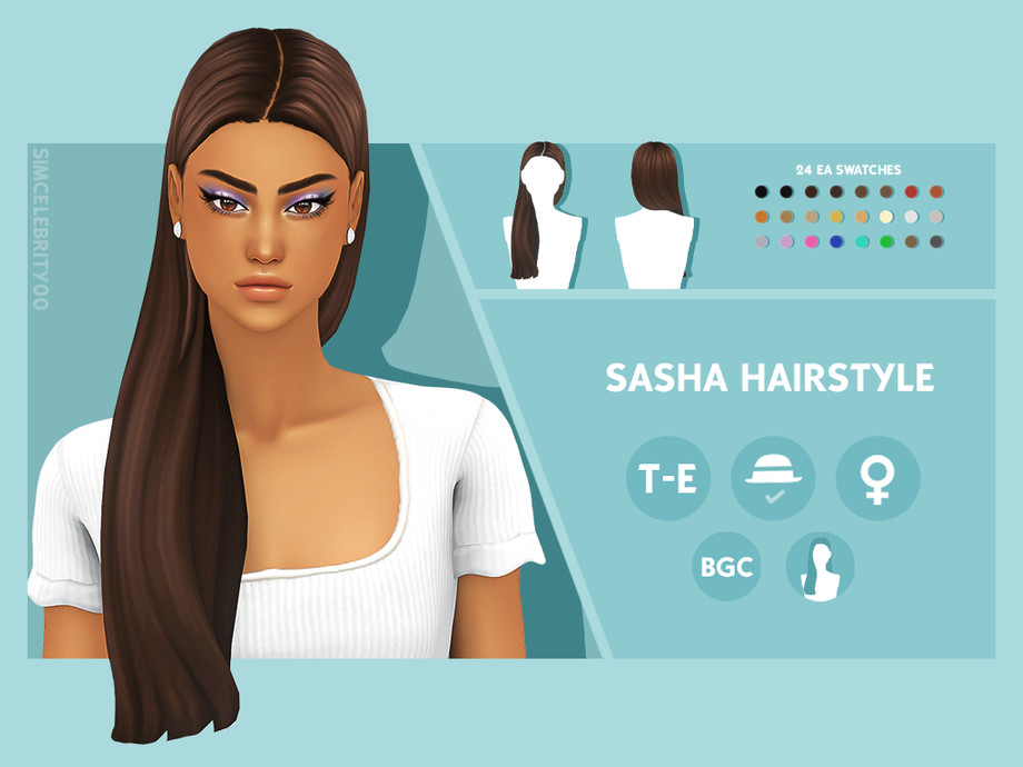 The Sims Resource - Sasha Hairstyle
