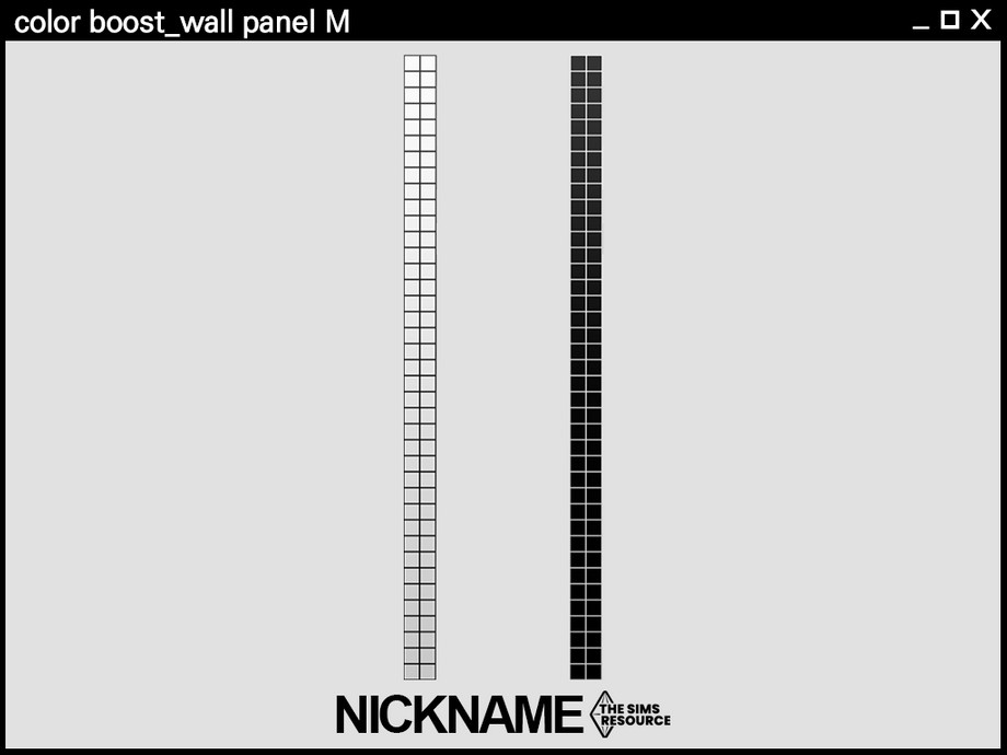The Sims Resource | color boost_wall panel M