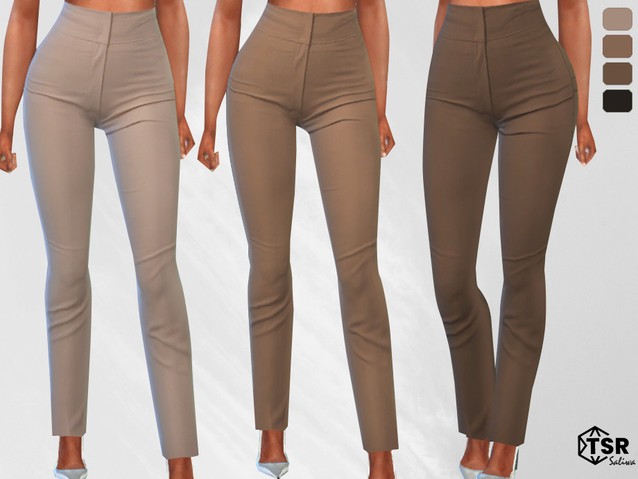 The Sims Resource - Fit Mesh High Waisted Trouser Pants