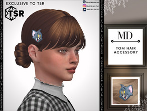Sims 4 — TOM HAIR ACCESSORY CHILD by Mydarling20 — new mesh base game compatible all lods all maps 1 color The texture is