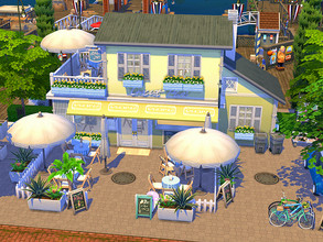 Sims 4 — Ice Cream Restaurant - no CC  by Flubs79 — how about some Ice Cream for your Sims they can get it at this