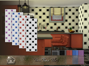 Sims 4 — Two Tone Tiles by Emerald — Using two tone color tiling can emphasize your space with a real sense of luxury.