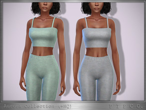 Sims 4 — Aurora Top. by Pipco — A cotton tank top in 15 colors. Base Game Compatible New Mesh All Lods HQ Compatible