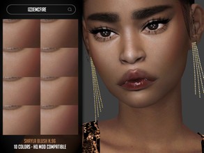Sims 4 — IMF Shayla Blush N.96 by IzzieMcFire — Shayla Blush N.96 contains 10 colors in hq texture. Standalone item with