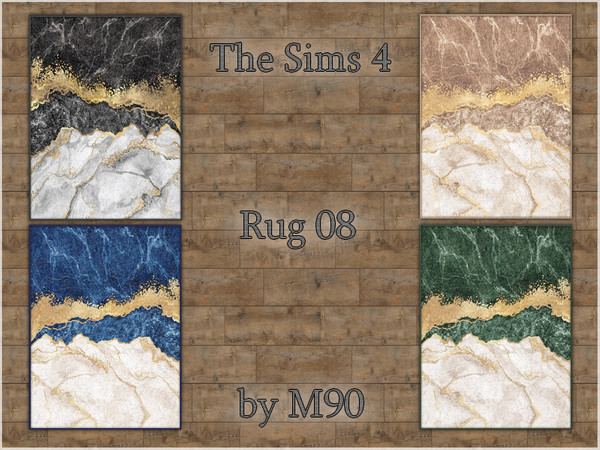 Sims 4 — Rug 08 by Mircia90 — Marble rug in 8 colors by Mircia90 [AzuKi]