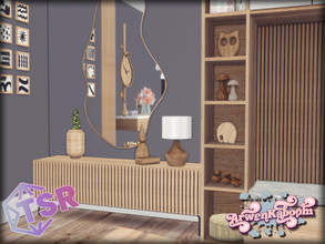 Sims 4 — Halley by ArwenKaboom — Halley hallway featuring wooden components and natural colors. You can find all items by