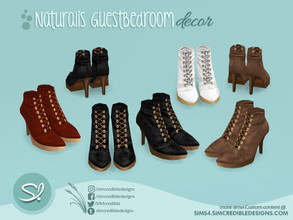 Sims 4 — Naturalis Guest Bedroom shoes by SIMcredible! — These are just decor, like all EA clutters. by