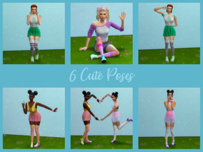 Sims 4 — Cute poses by Tusmeralda — 6 super cute poses!