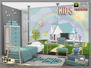 Sims 4 — Anders kids  by jomsims — the softness of clean lines. bright or less sustained color and wood. For this new