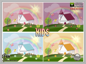 Sims 4 — Anders kids wallpapers by jomsims — Anders kids wallpapers. Handmade