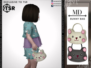 Sims 4 — BUNNY BAG TODDLER by Mydarling20 — new mesh base game compatible all lods all maps 6 colors the texture of this