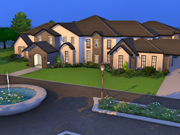 Sims 4 — Brindleton Manor by gredsuke2 — A huge manor for a huge wealthy family that loves outdoor activities. 