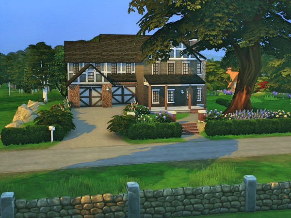 Sims 4 — The Rotchild Cottage by gredsuke2 — A lovely tudorish house for the lovely Rotchild family. 