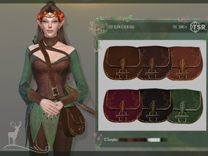 Sims 4 — BLOM ELVEN BAG by DanSimsFantasy — Bag for elven character Samples: 12 Location: right ring Cloning Item: Game