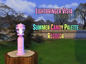 Sims 4 — Lightbringer Vista Recolor (Summer Candy Palette) by Pastel_Butterfly — A brightly colored lantern with 7
