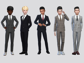 Sims 4 — Tailor Suit Boys by McLayneSims — TSR EXCLUSIVE Standalone item 8 Swatches MESH by Me NO RECOLORING Please don't