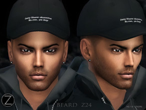 Sims 4 — BEARD Z24 by ZENX — -Base Game -All Age -For Female -8 colors -Works with all of skins -Compatible with HQ mod