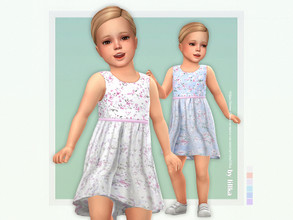 Sims 4 — Rosalyn Dress by lillka — Rosalyn Dress 6 swatches Base game compatible Custom thumbnail