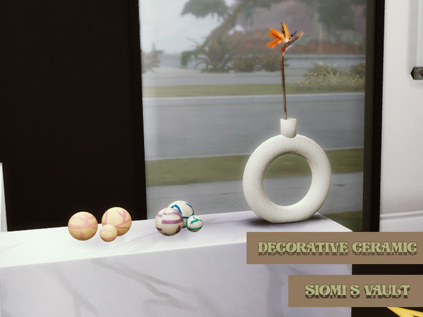 Sims 4 — Vase 01 by siomisvault — A Nordic Vase this one is like a classic by now but is cool. Thank you for the support