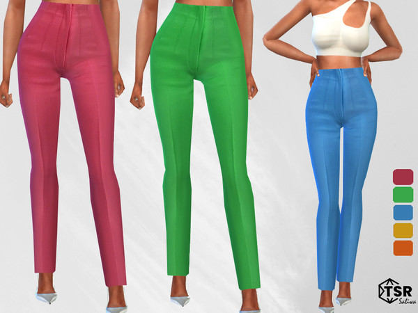 The Sims Resource - Valeria Straight Trouser Pants