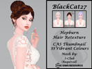 Sims 4 — S-Club Hepburn Hair Retexture (MESH NEEDED) by BlackCat27 — A classic braided updo with a bun, perfect for