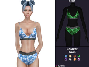 Sims 4 — BeatBBQ Camo Bikini by BeatBBQ — - 8 Colors - All Texture Maps - New Mesh (All LODs) - Custom Thumbnail - HQ