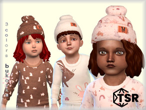 Sims 4 — Hat Toddler by bukovka — Hat for toddlers of both sexes, boys and girls. Installed standalone, new mesh is mine,