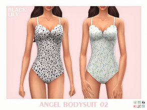 Sims 4 — Angel Bodysuit 02 by Black_Lily — YA/A/Teen 6 Swatches New item
