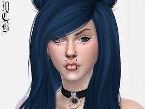 Sims 4 — Zilla Eyeliner by MaruChanBe2 — Cute black and white eyeliner for your alt sims <3